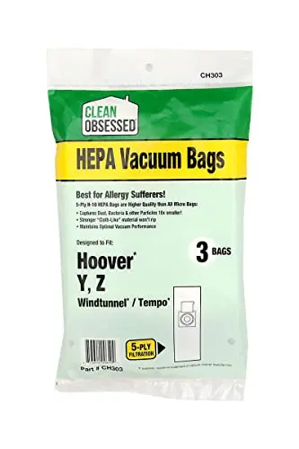 Clean Obsessed Hoover Hepa Vacuum Cleaner Bags Type Y 3 Bags 1