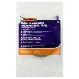 Clear Plastic Window Weatherseal Tape, 1-In. X 45-Ft. 1