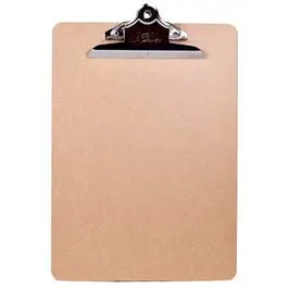 Clipboard, Brown With Metal Clip, 9 X 12.5-In. 1