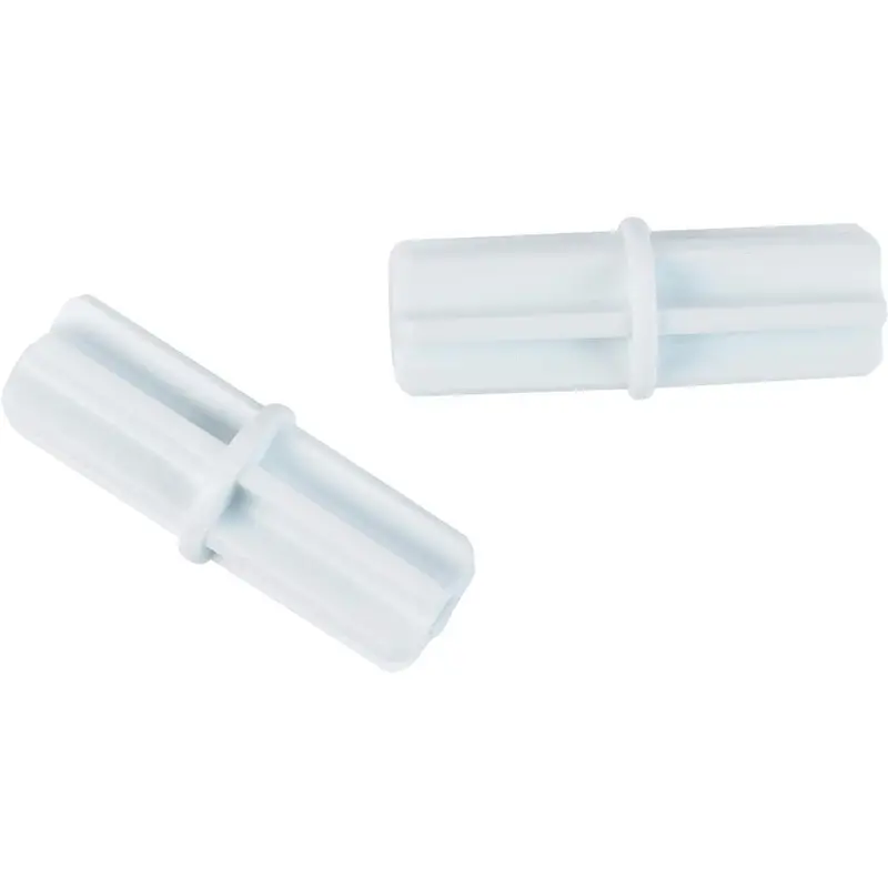 Closetmaid Superslide 2 In. X 0.5 In. Closet Rod Connector, White (2-Pack) 1