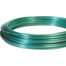 Clothesline Wire, Green Vinyl Jacketed, 50-Ft. 1