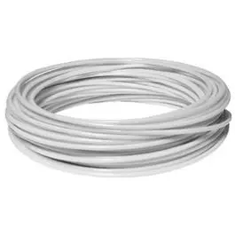 Clothesline Wire, Plastic Coated, White, 100-Ft. 1