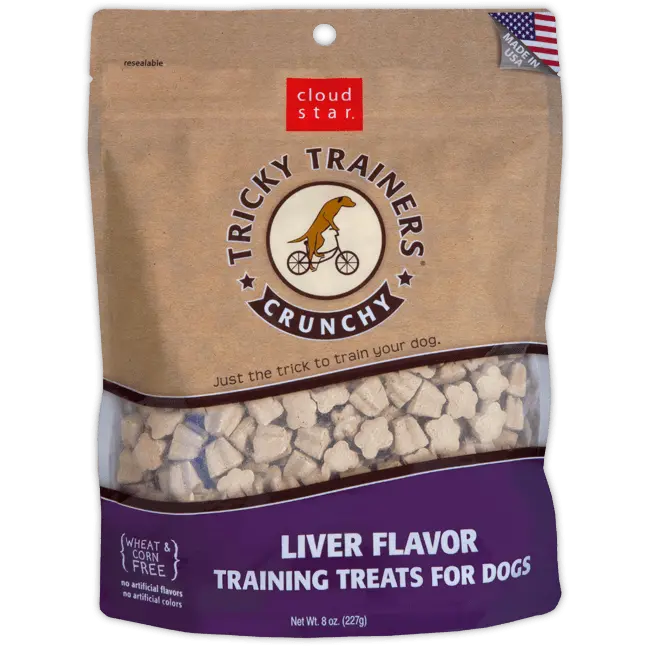Cloud Star Crunchy Tricky Trainers Liver Dog Treats 1