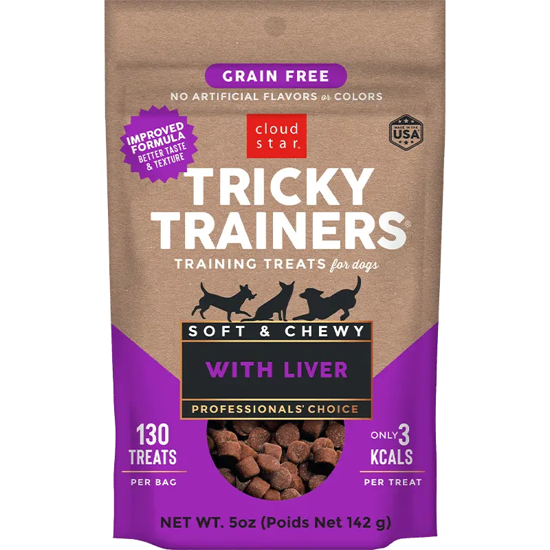 Cloud Star Tricky Trainers Grain Free Soft & Chewy With Liver Dog Treats 1