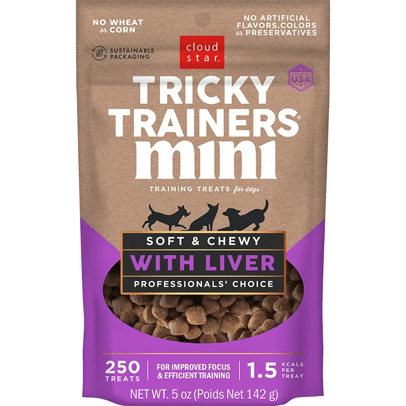 Cloud Star Tricky Trainers Mini Soft & Chewy With Liver Dog Treats 1