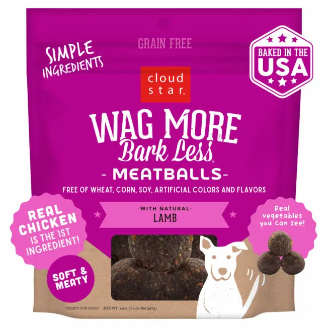 Cloud Star Wag More Bark Less Meatballs: Lamb Dog Treats 2