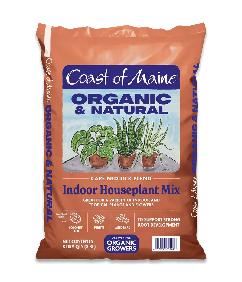 Coast Of Maine Cape Neddick Blend Organic & Natural Indoor Houseplant Mix 1