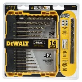 Cobalt Pilot Point Drill Bit Set, 14-Piece 1