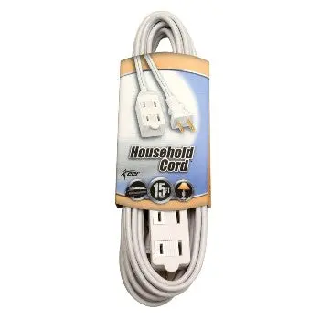Coleman Cable 09414 Indoor Extension Cord - 15 Feet 1