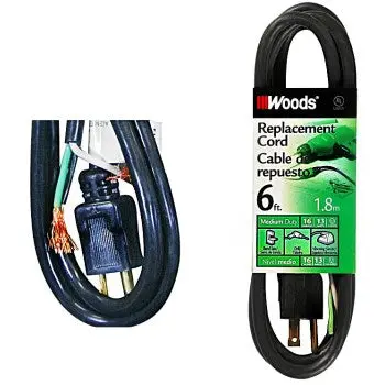 Coleman Cable 09706 Power Cord Replacement - 6 Feet 1