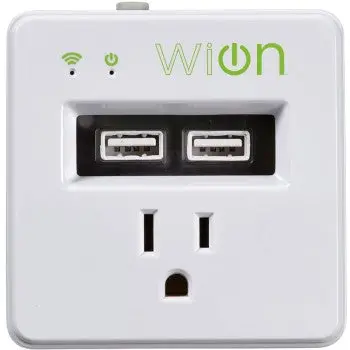 Coleman Cable 50055 Wion Indoor Wi-Fi Single Outlet W/Dual Usb Charging Ports 1