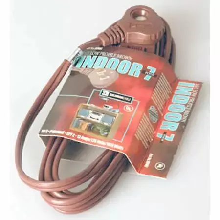 Coleman Cable Systems  Indoor Extension Cord - Slenderplug - 7 Feet 1