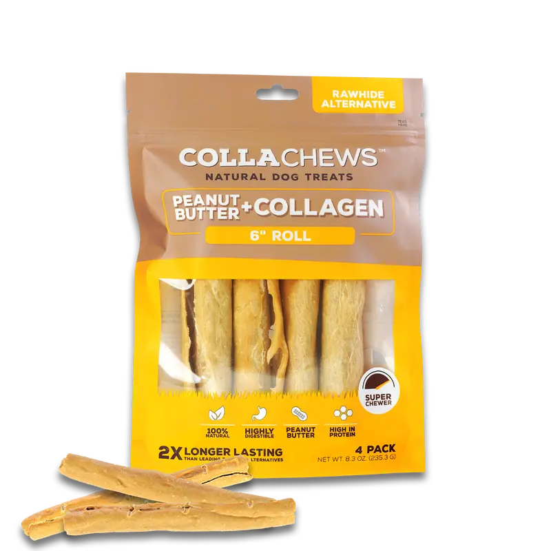 Collachews Peanut Butter+Collagen Rolls 1