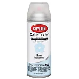 Colormaster Spray Paint, Indoor/Outdoor Use, Gloss Crystal Clear, 12-Oz. 1