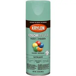 Colormaxx Spray Paint + Primer, Satin Jade, 12-Oz. 1