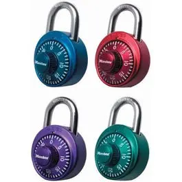 Combination Lock, 3-Digit, Anodized, Assorted Colors 1