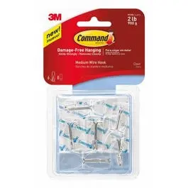 Command Toggle Hook, Clear, 6-Pk. 1