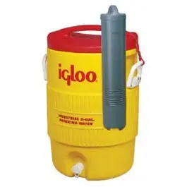 Commerical Water Cooler, Safety Yellow/Red Lid, 5-Gallons 1
