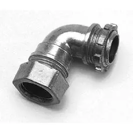 Conduit Fitting, Emt Compression Connector, 90 Degree, 1/2-In. 1