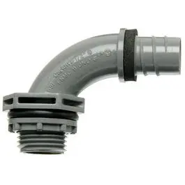 Conduit Fitting, Non-Metallic Liquid Tight Connector, 90-Degree, 3/4-In. 1
