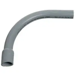 Conduit Fitting, Pvc Belled End Elbow, 90 Degree, 3-In. 1