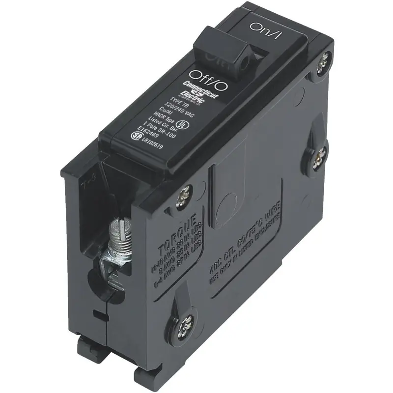 Connecticut Electric 15A Single-Pole Standard Trip Interchangeable Packaged Circuit Breaker 1