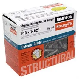 Connector Screw, #10 X 1.5-In. 1