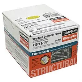 Connector Screw, #10 X 2.5-In. 1