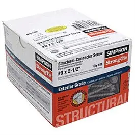 Connector Screw, #9 X 2.5-In. 1