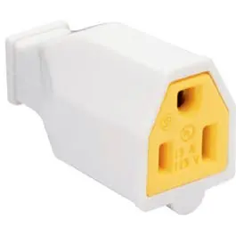 Construction Connector, High-Impact Thermoplastic, 15-Amp, 125-Volt, White 1