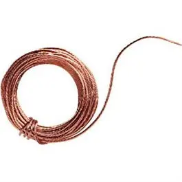 Copper Fixture Ground Wire, 18Ga, 10-Ft. 1