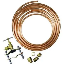 Copper Ice Maker Kit, .25-In. X 25-Ft. 1