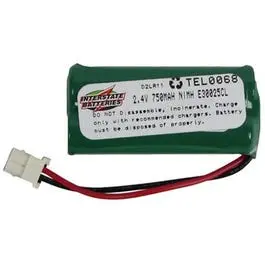 Cordless Telephone Battery, 2.4-Volt, 750Mah Ni-Mh 1