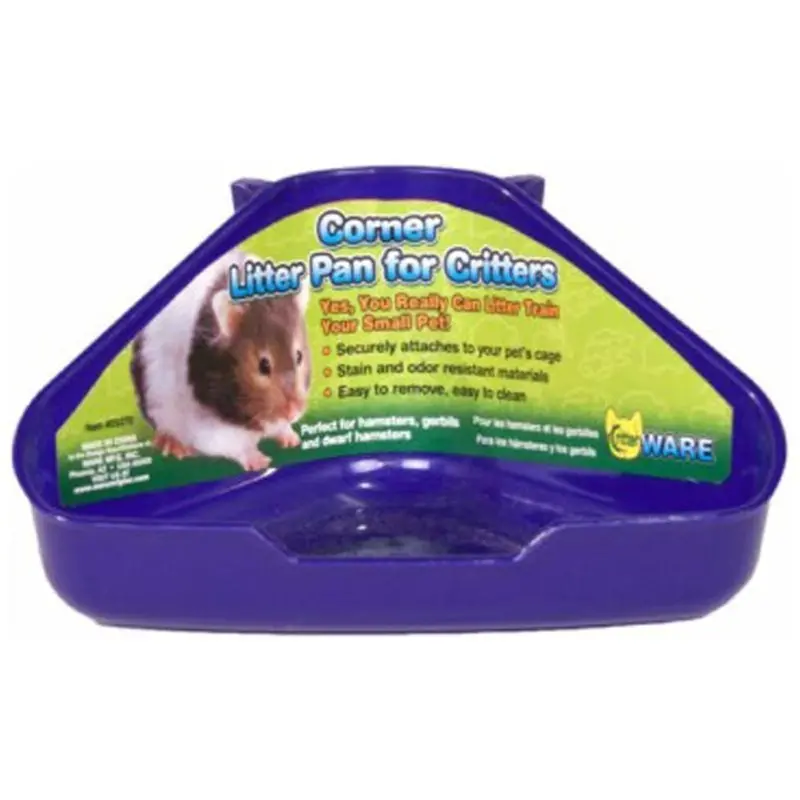 Corner Litter Pan For Critters 1