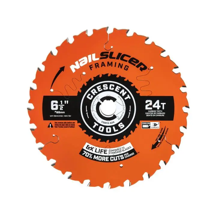 Crescent Nailslicer™ Framing Circular Saw Blade 1
