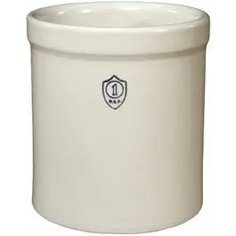 Crock Bristol, White, 1-Gal. 1
