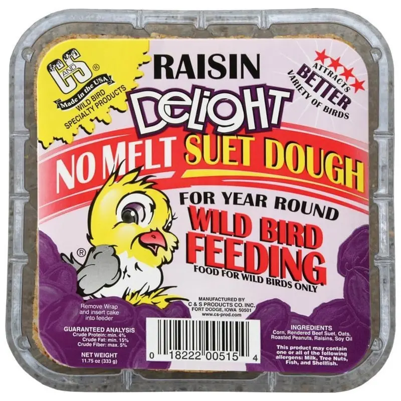 C&S Raisin Delight No Melt Suet Dough 1