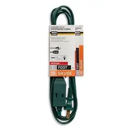 Cube Tap Extension Cord, 16/2, Green, 6-Ft. 1