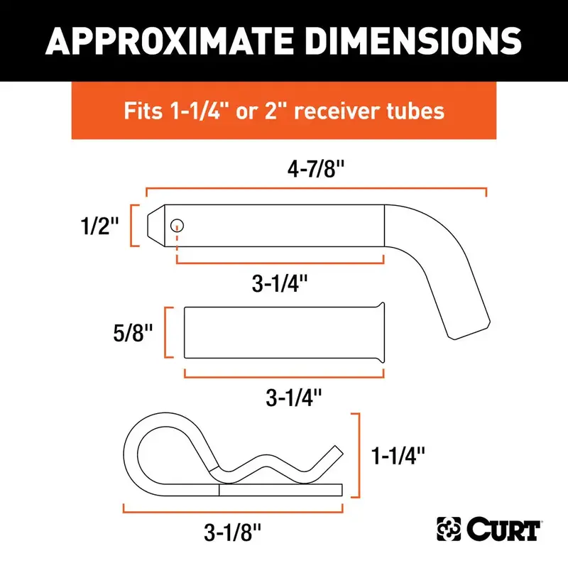 Curt Hitch Pin With Adapter 2