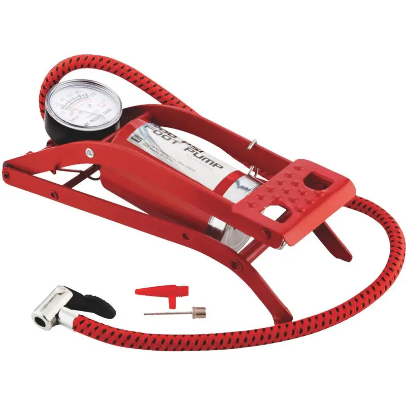 Custom Accessories 100 Psi Steel Frame Compact Foot Pump 1