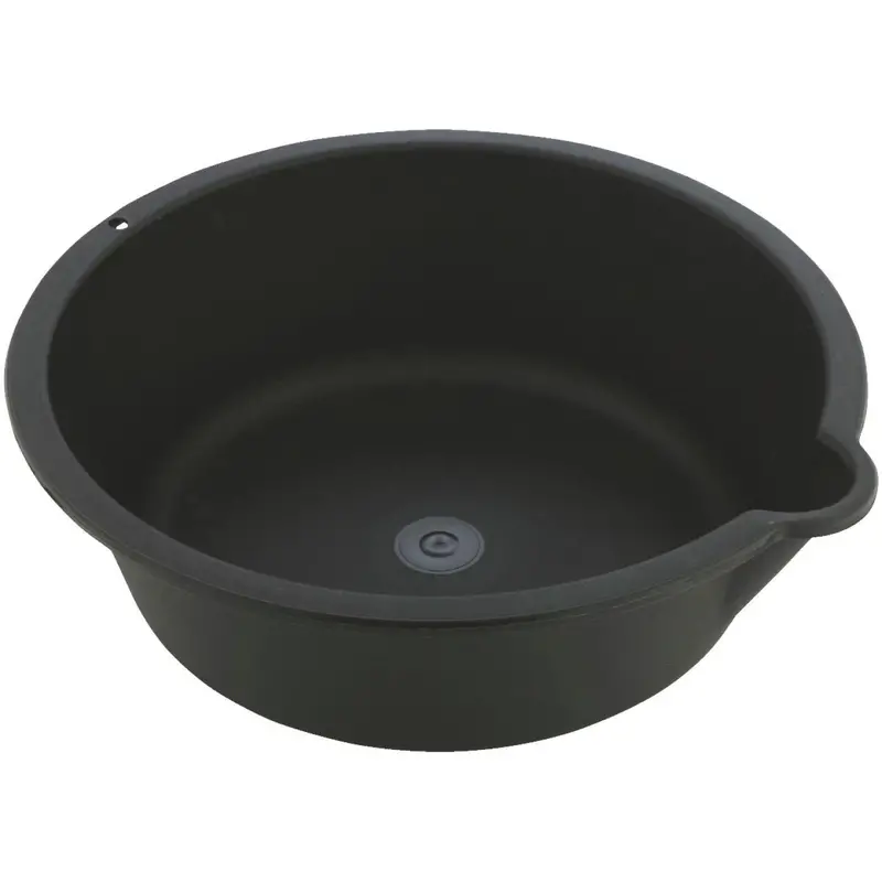 Custom Accessories 6 Qt Black Polyethylene Oil Drain Pan 1