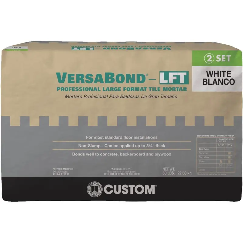 Custom Building Products Versabond 50 Lb. White Large Format Tile Mortar 1