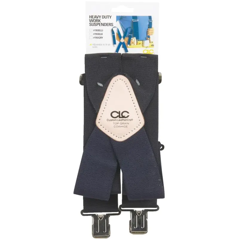 Custom Leathercraft Blue Work Suspenders 1
