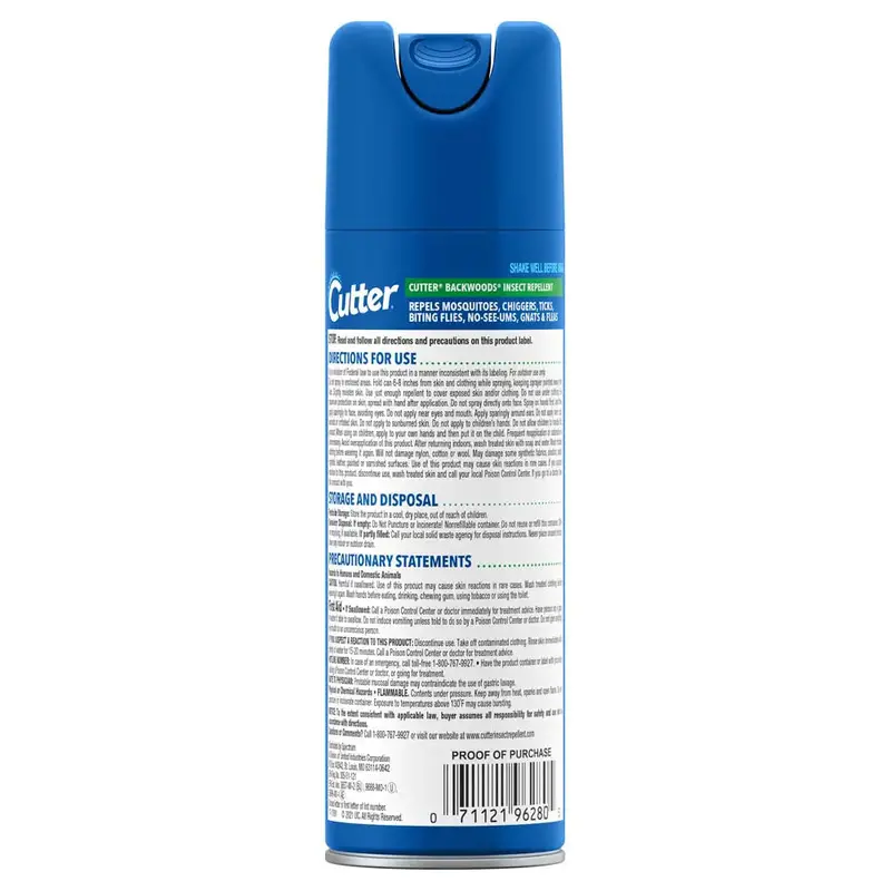 Cutter Backwoods Insect Repellent (Aerosol) 2