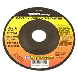 Cutting Wheel, Type 27, 4.5 X .040-In. 1