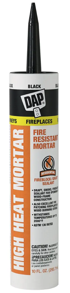 Dap 10.1 Oz. Black High Heat Mortar Sealant 1