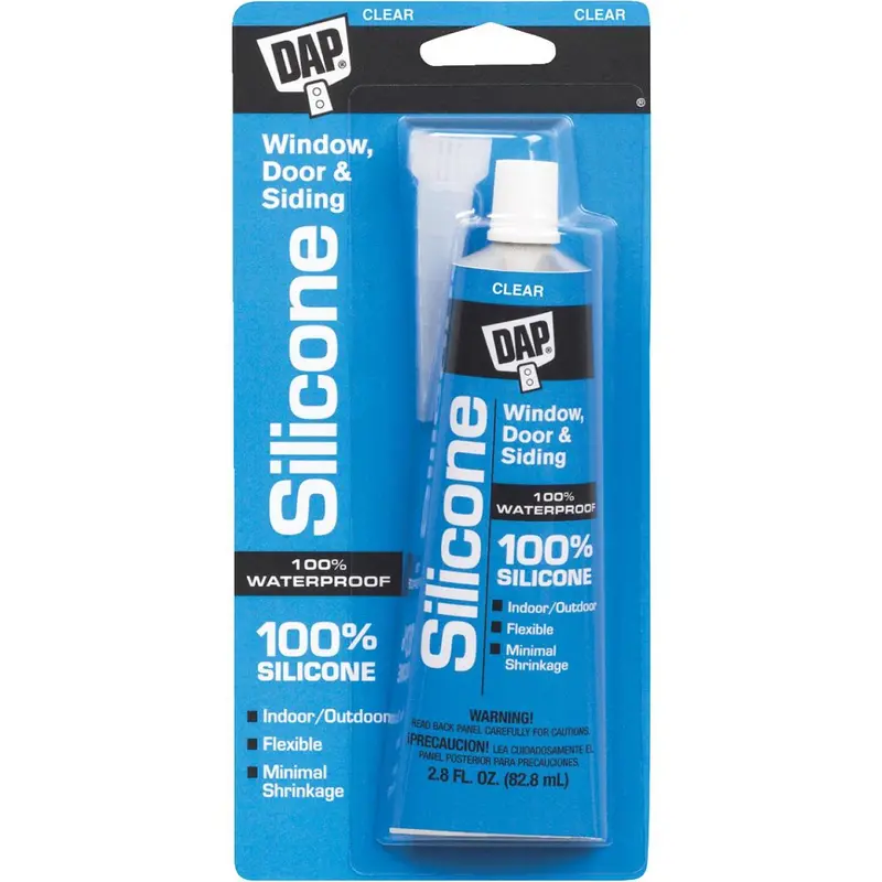 Dap 2.8 Oz. Window, Door & Siding Silicone Sealant, Clear 1