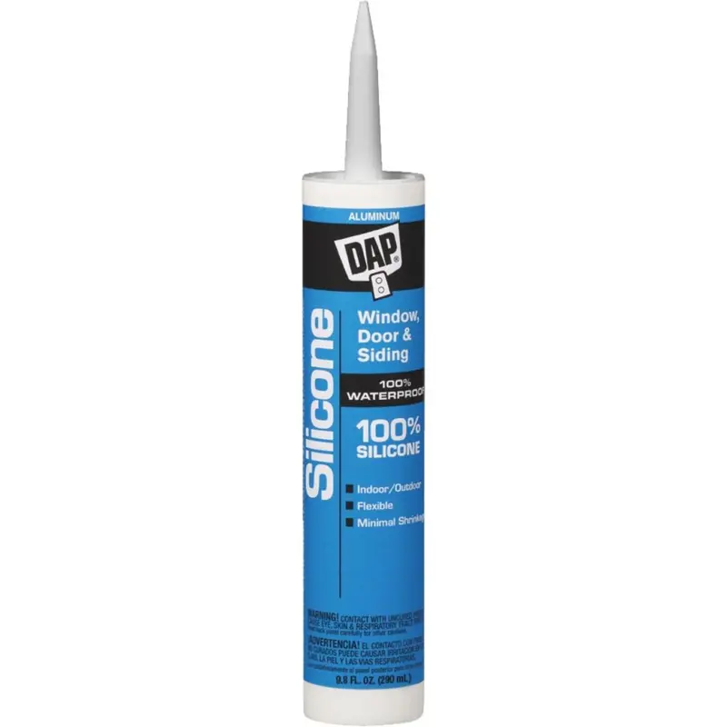 Dap 9.8 Oz. Window, Door & Siding Silicone Sealant, Aluminum 1