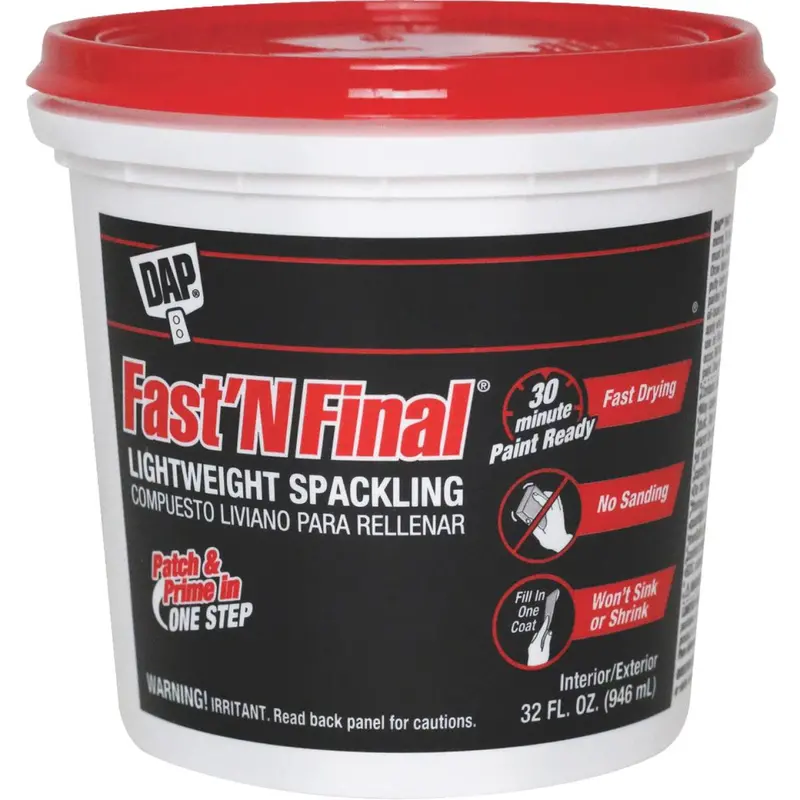Dap Fast 'N Final 32 Oz. Lightweight Latex Patch & Prime Spackling 1