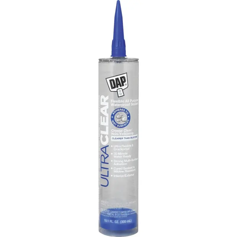 Dap Ultra Clear 10.1 Oz. Flexible Elastomeric Sealant 1